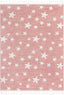 Stars Modern Geometric Pink Kids Rug KEN-29