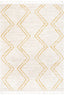 Reeve Modern Chevron Zig-Zag Yellow Ivory Kids Rug KEN-31