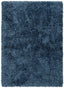 Chie Glam Solid Ultra-Soft Navy Blue Shag Rug KU-14