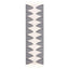 Zipped Tribal Aztec Geometric Ivory & Navy Blue Kilim-Style Rug LDL-12