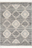 Juliet Tribal Geometric Diamond Pattern Grey Kilim-Style Rug LDL-177