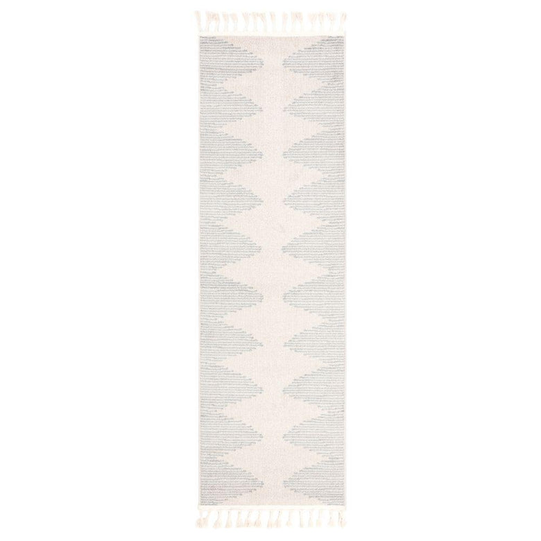 Zipped Tribal Aztec Geometric Grey Kilim-Style Rug LDL-17