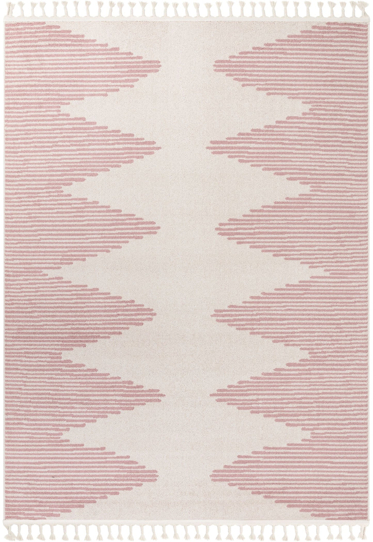 Zipped Tribal Aztec Geometric Blush Kilim-Style Rug LDL-19