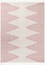 Zipped Tribal Aztec Geometric Blush Kilim-Style Rug LDL-19