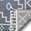 Mica Southwestern Tribal Geometric Denim Blue Kilim-Style Rug LDL-26
