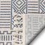 Dora Tribal Moroccan Geometric Light Blue Kilim-Style Rug LDL-66