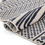Cruce Tribal Moroccan Geometric Dark Blue Kilim-Style Rug LDL-74