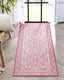 Celesine Oriental Medallion Indoor/Outdoor Fuschia Flat-Weave Rug LIA-190