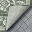 Delphi Oriental Persian Indoor/Outdoor Green Flat-Weave Rug LIA-205