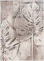 Gloria Botanical Transitional Leaves Ivory Vintage Rug LIS-122