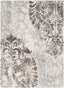 Maisie Botanical Damask Pattern Ivory Vintage Rug LIS-142