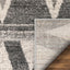 Minas Distressed Geometric Diamond Pattern Grey Rug LIS-97