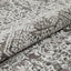 Cantu Vintage Distressed Damask Pattern Black Kilim-Style Rug LL-37