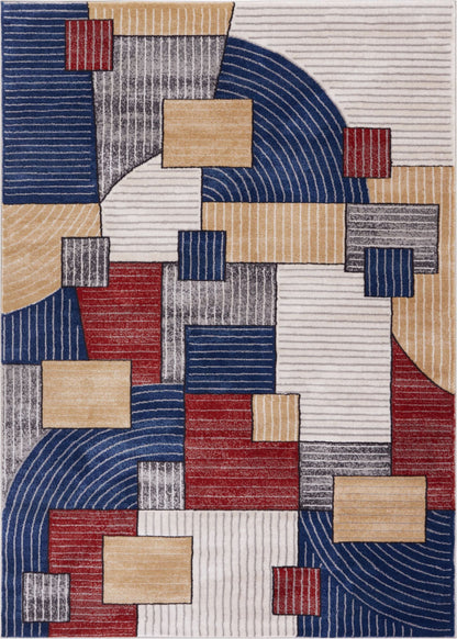 Noho Multi Mid-Century Modern Rug LO-102