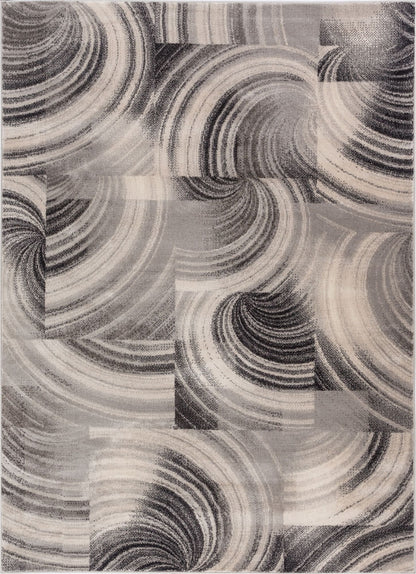 Pier 39 Grey Mid-Century Modern Rug LO-38