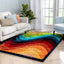 Lowry Abstract Waves Shag Multi 3D Textured Rug LOG-81