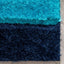 Remi Contemporary Geometric Boxes 3D Textured Shag Multi Rug LOL-20