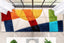 Remi Contemporary Geometric Boxes 3D Textured Shag Multi Rug LOL-20