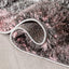 Kenzo Retro Geometric Pattern 3D Textured Shag Pink Grey Rug LOL-39