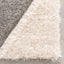 Mika Retro Chevron 3D Textured Shag Grey Light Blue Rug LOL-47