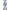 Mika Retro Chevron 3D Textured Shag Grey Light Blue Rug LOL-47