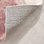 Remi Modern Geometric Stripes 3D Textured Shag Blush Gold Rug LOL-59