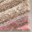 Elsie Modern Abstract Waves 3D Textured Shag Grey Pink Rug LOL-67