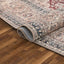 Tonti Machine Washable Vintage Medallion Oriental Red Flat-Weave Distressed Rug LOT-170