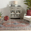 Menda Machine Washable Vintage Bohemian Meallion Oriental Blush Flat-Weave Distressed Rug LOT-30