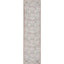 Pomona Machine Washable Vintage Medallion Botanical Border Ivory Flat-Weave Distressed Rug LOT-62