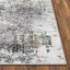 Arcata Machine Washable Contemporary Distressed Abstract Grey Flat-Weave Distressed Rug LOT-97