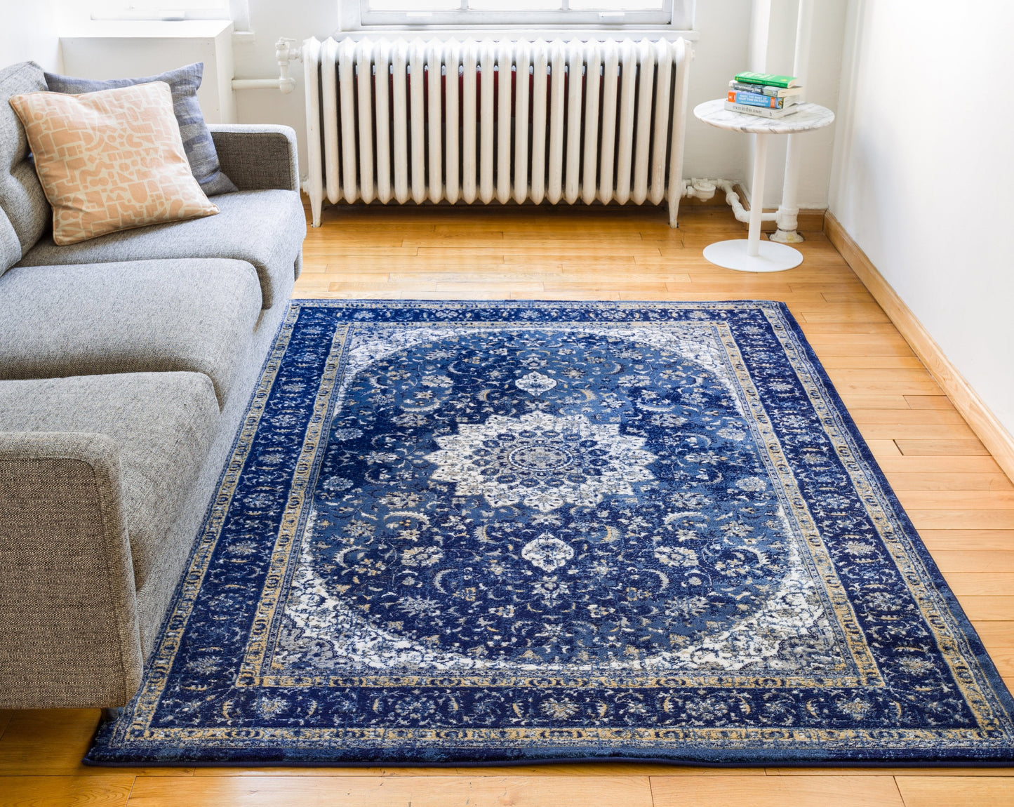 Mahal Blue Vintage Medallion Rug LX-56