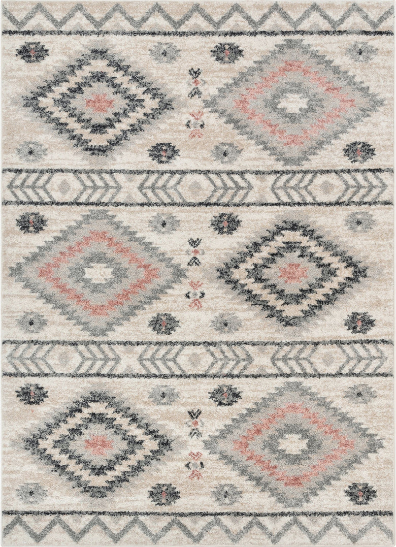 Prato Tribal Southwestern Geometric Pink Rug MA-19