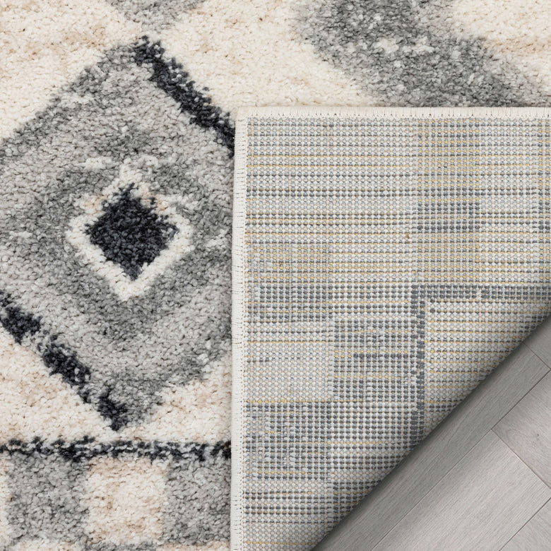 Asti Moroccan Diamond Pattern Beige Rug MA-42