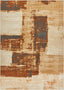 Central Park Brown Abstract Brushstrokes Rug MC-158