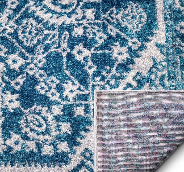 Coco Blue Modern Bohemian Rug MC-182