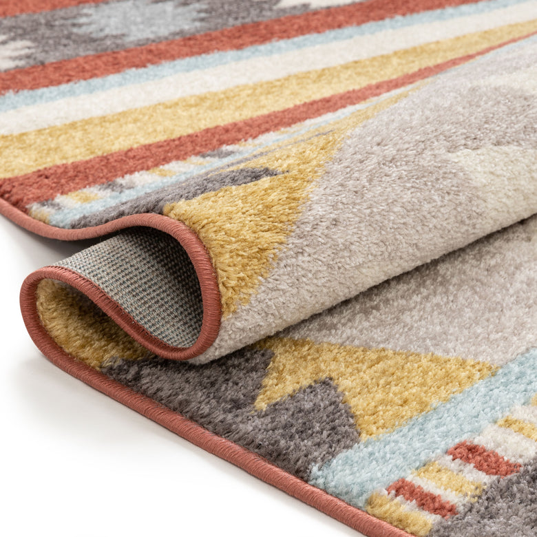 Sentinel Southwestern Geometric Terracotta Rug MC-350