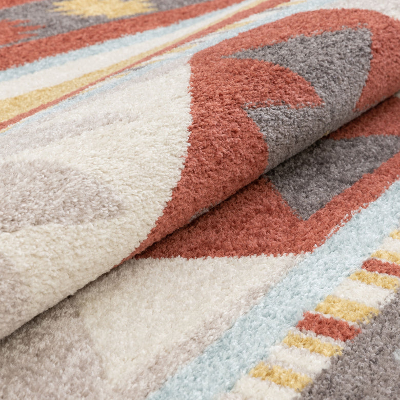 Sentinel Southwestern Geometric Terracotta Rug MC-350