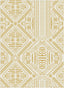 Linden Modern Stripes Indoor/Outdoor Yellow Flat-Weave Rug MED-161