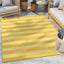 Stria Modern Stripes Indoor/Outdoor Yellow Flat-Weave Rug MED-241