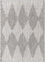 Kai Modern Chevron Pattern Grey Flat-Weave Indoor/Outdoor Rug MIL-67