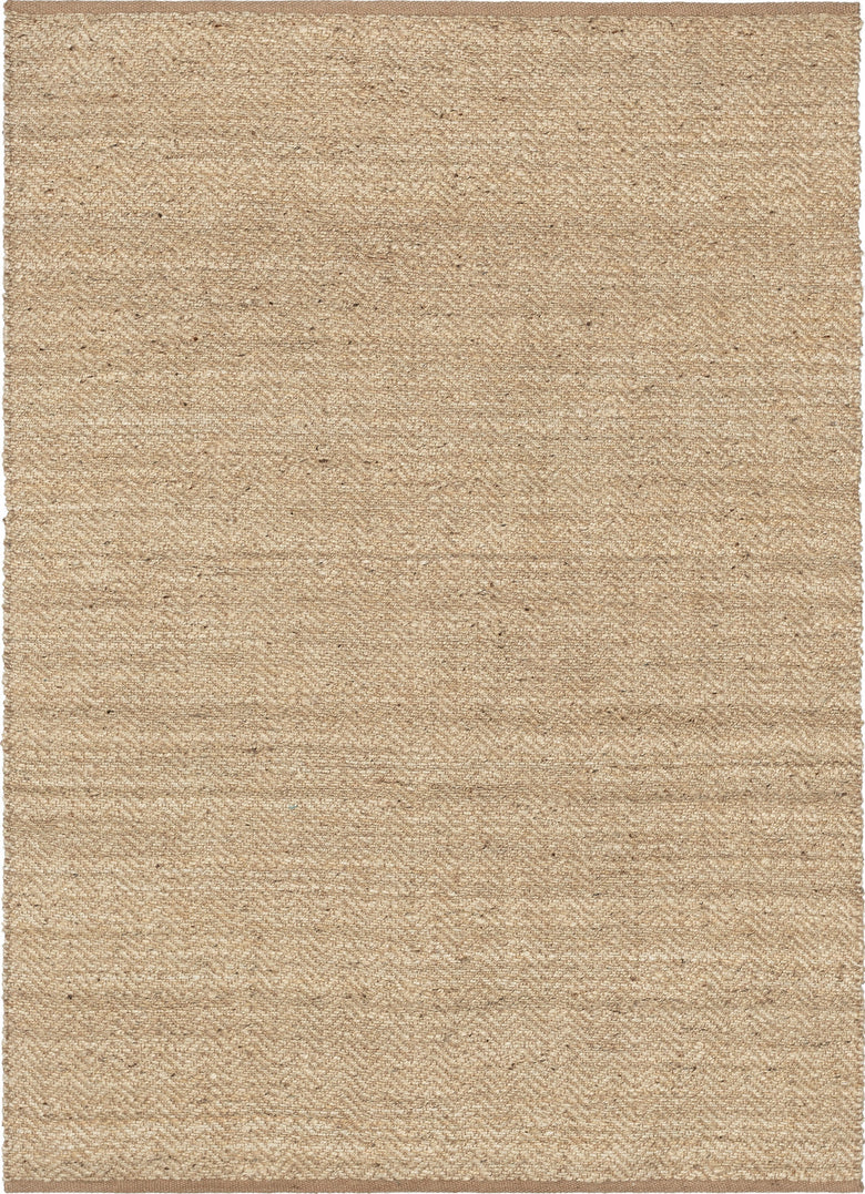 Jasmin Jute Chevron Natural Hand-Woven Chunky-Textured Rug MON-12
