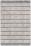 Viho Tribal Geometric Stripes Ivory High-Low Textured Pile Rug MYA-102