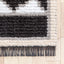Una Moroccan Diamond Medallion Pattern Grey High-Low Textured Pile Rug MYA-67