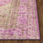Gila Machine Washable Vintage Bohemian Medallion Oriental Pink Flat-Weave Distressed Rug NIL-19