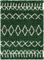 Parley Green Modern Moroccan Shag Rug NO-15