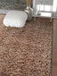 Plain Multi Beige Modern Solid Shag Rug NO-32