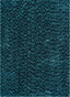 Plain Blue Modern Solid Shag Rug NO-34