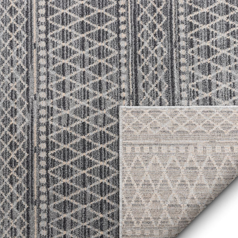 Charlie Blue Modern Vintage Moroccan Trellis Rug OM-104