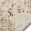 Kian Cream Vintage Panel Distressed Rug OM-122